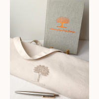 Golden Cherry Blossom Organic Tote Bag