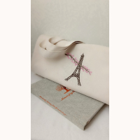 Eiffel Tower - Cherry Blossom Organic Tote Bag